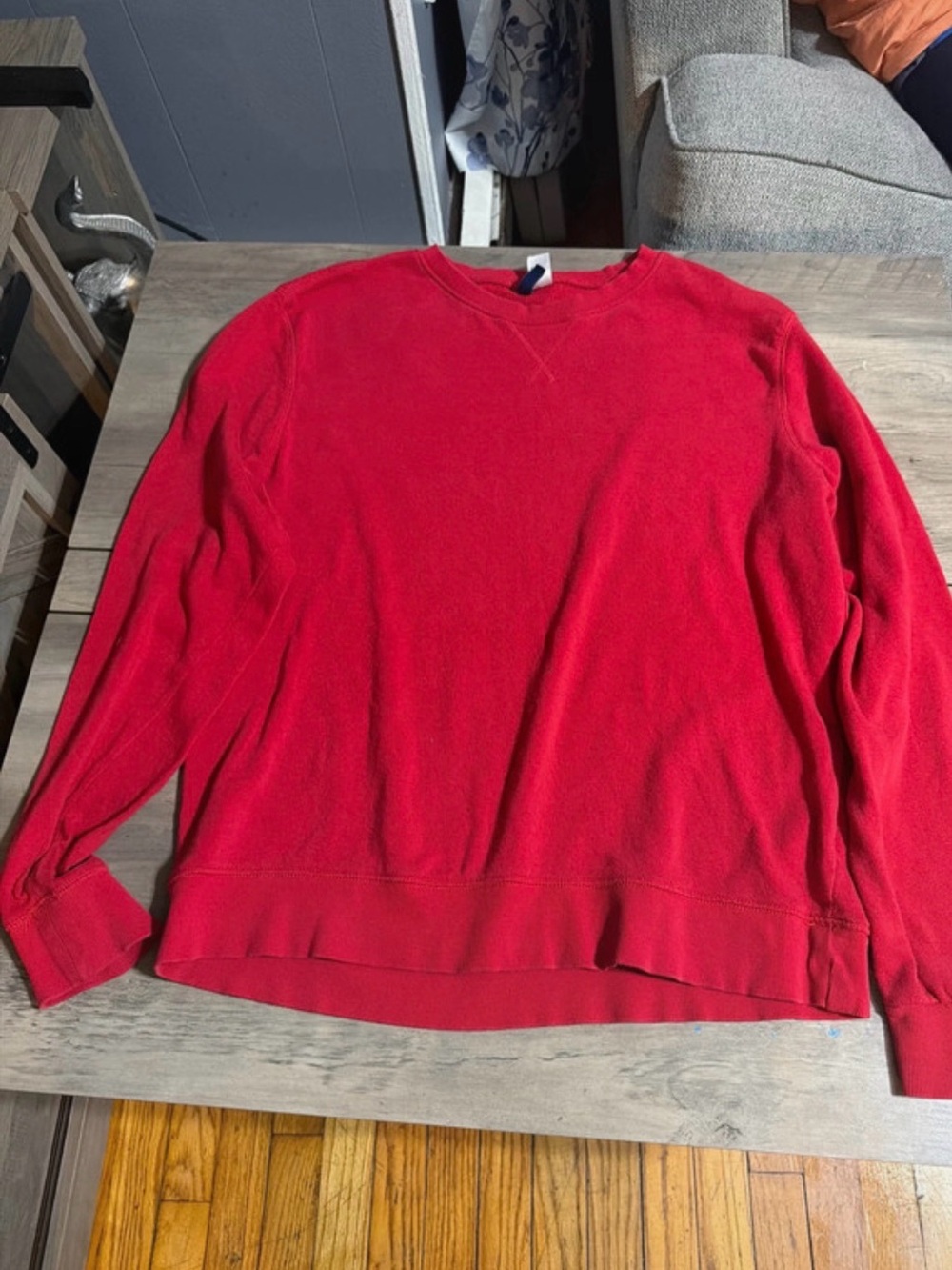 H&M Red Crewneck Sweater mens